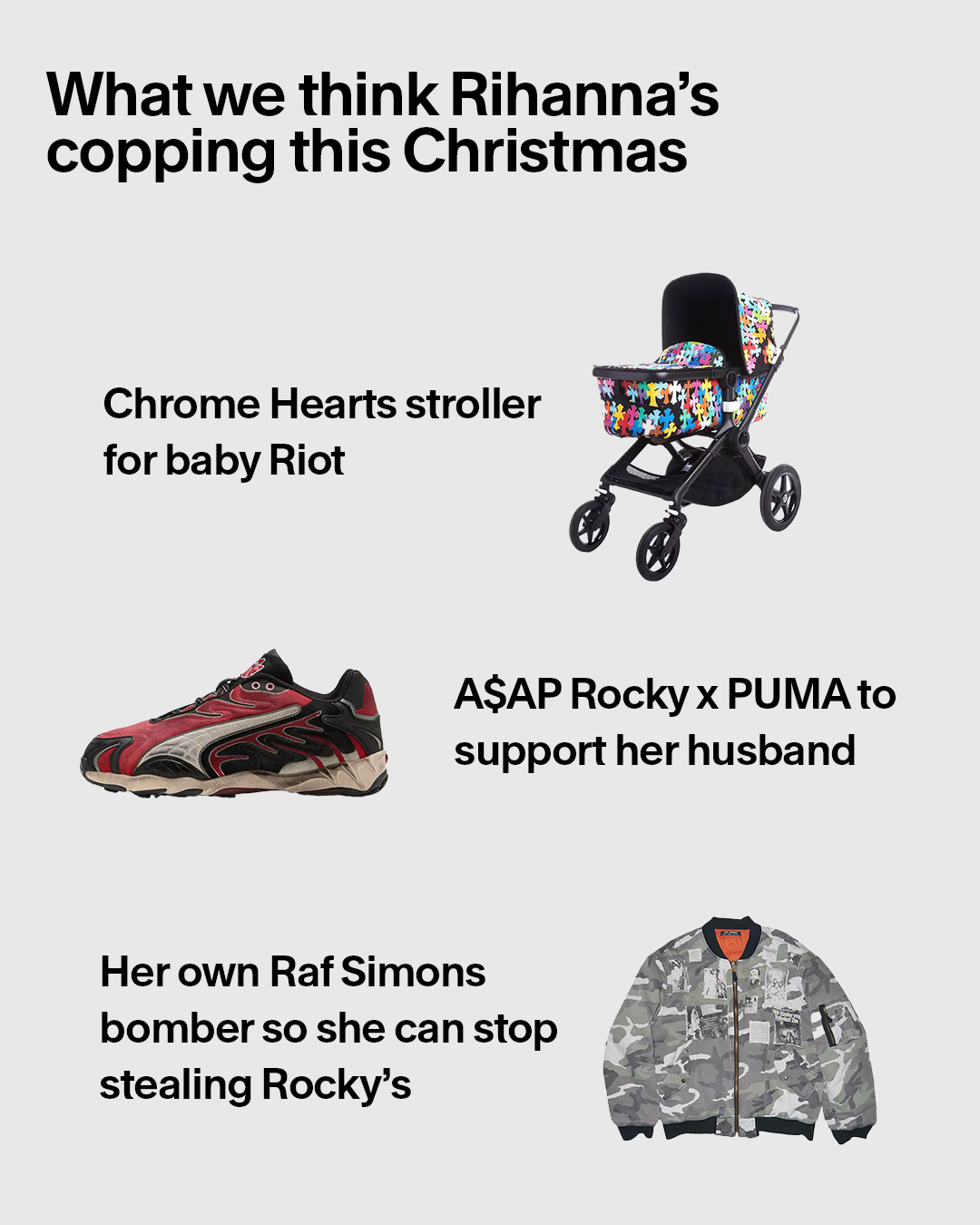 What will your favourite artists be copping this Christmas?