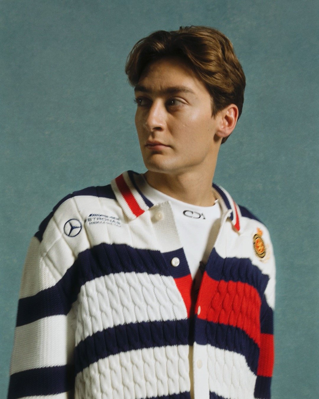 We linked up with Lewis Hamilton and George Russell to talk about the new Tommy Hilfiger x Mercedes-AMG F1 x Clarence Ruth collab