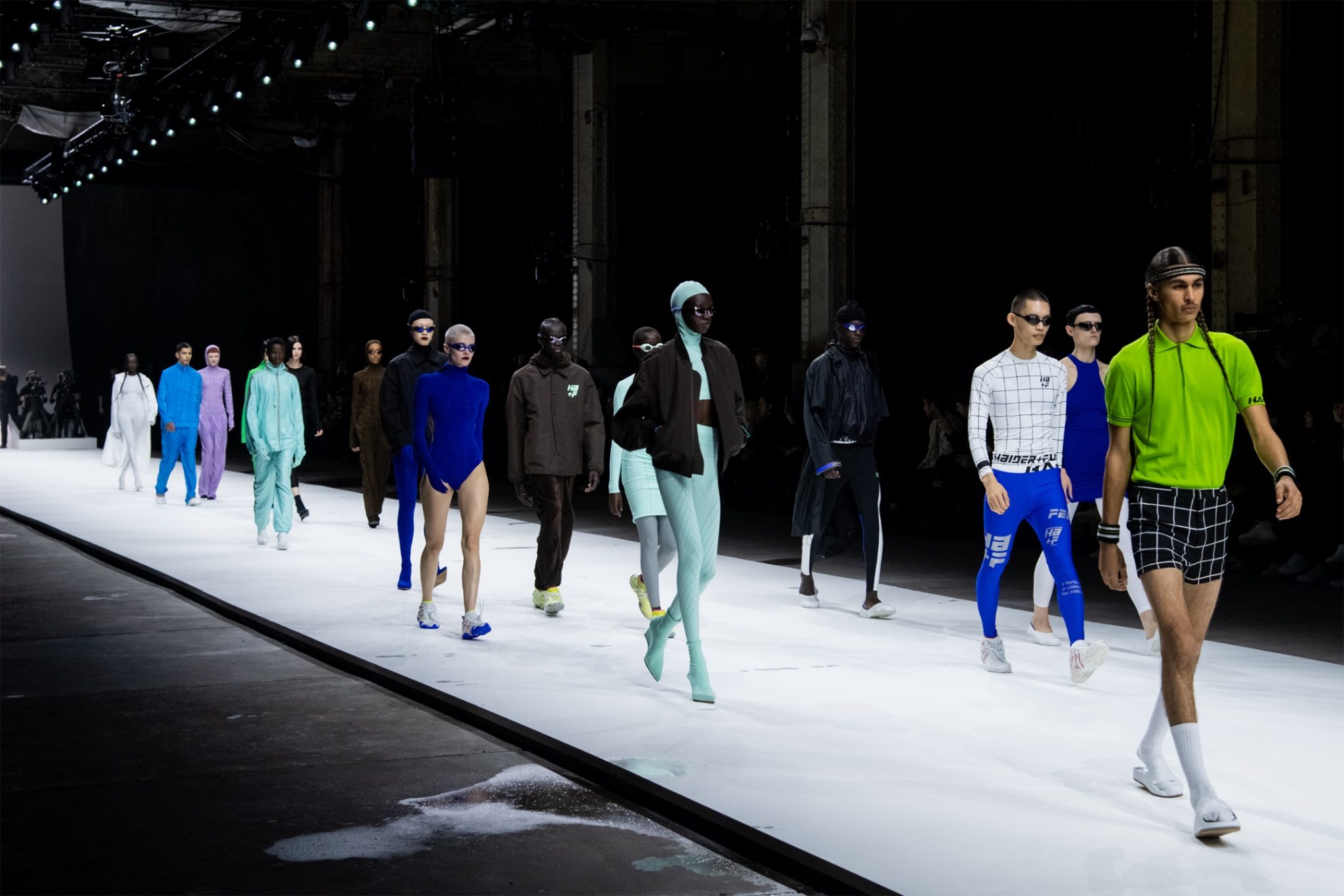 INDUSTRIALISM, RAVE AND SPORTS ALL COMBINED FOR HAIDER ACKERMANN X FILA
