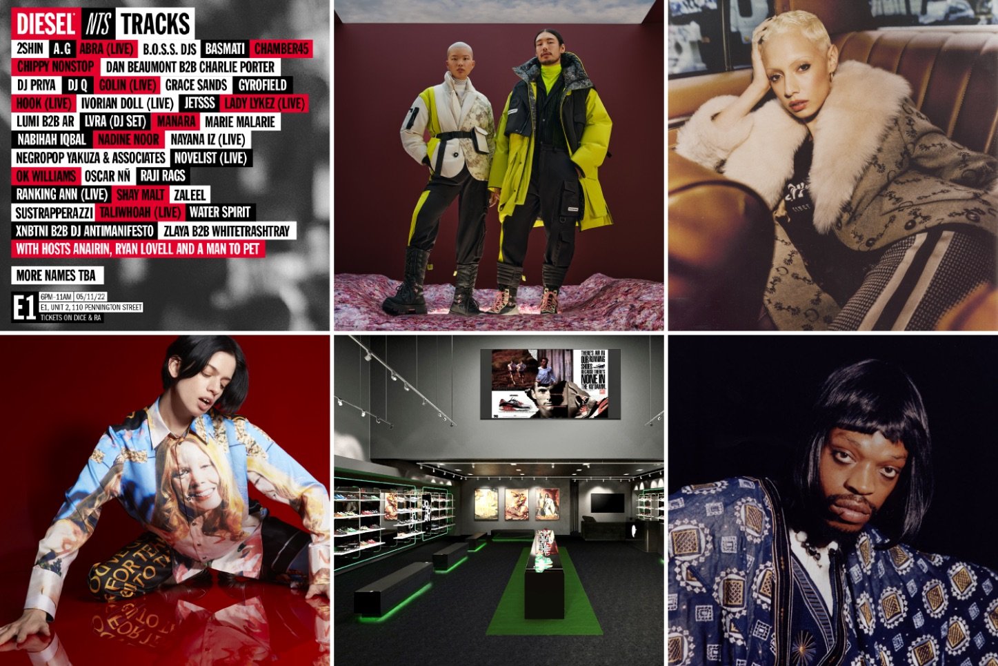 FRIDAY BRIEFING: MUSICAL & FASHION COLLABS GALORE WITH DIESEL, GANT & JW ANDERSON