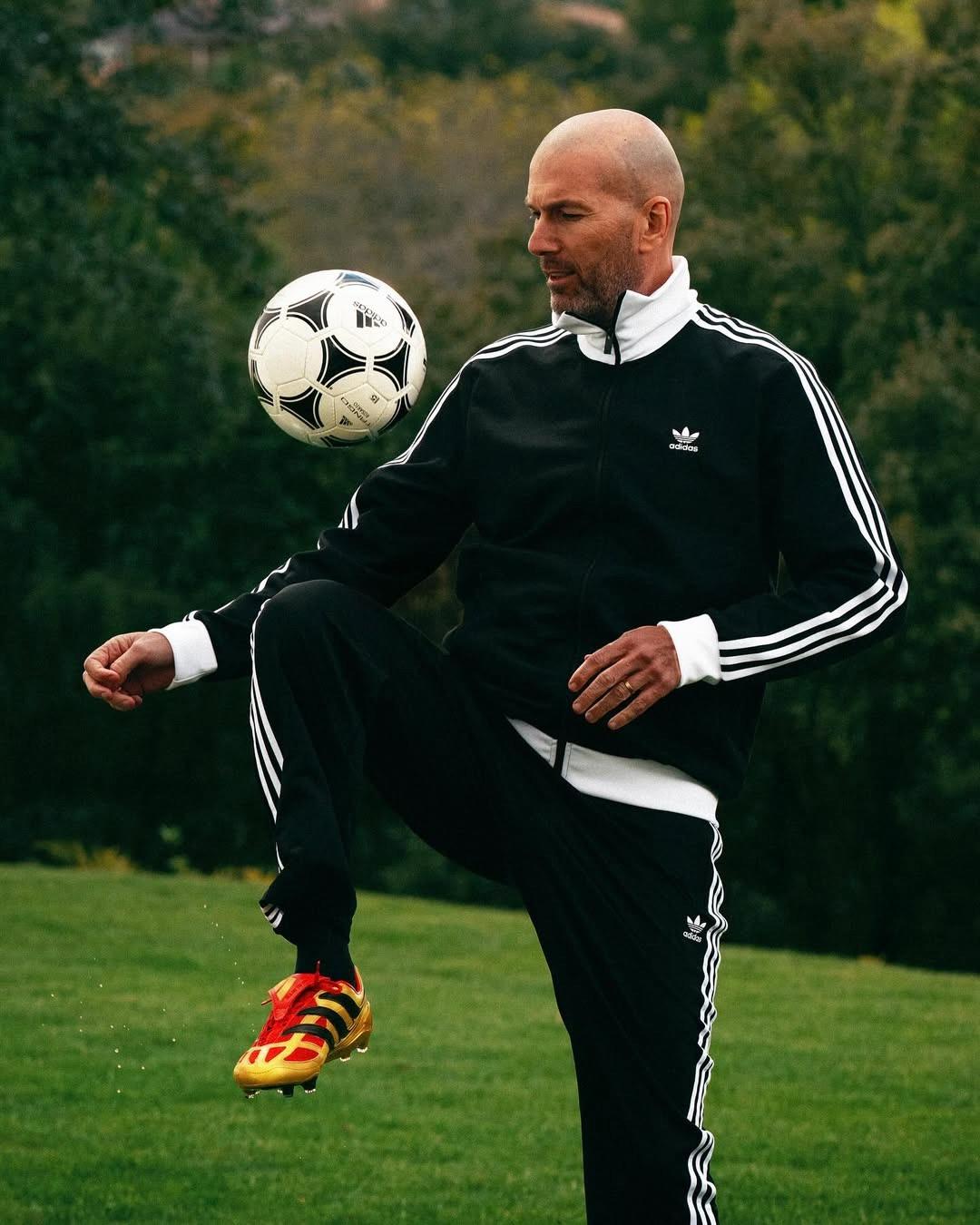 Zinedine Zidane links up with adidas for a rerelease of the Predator Precision