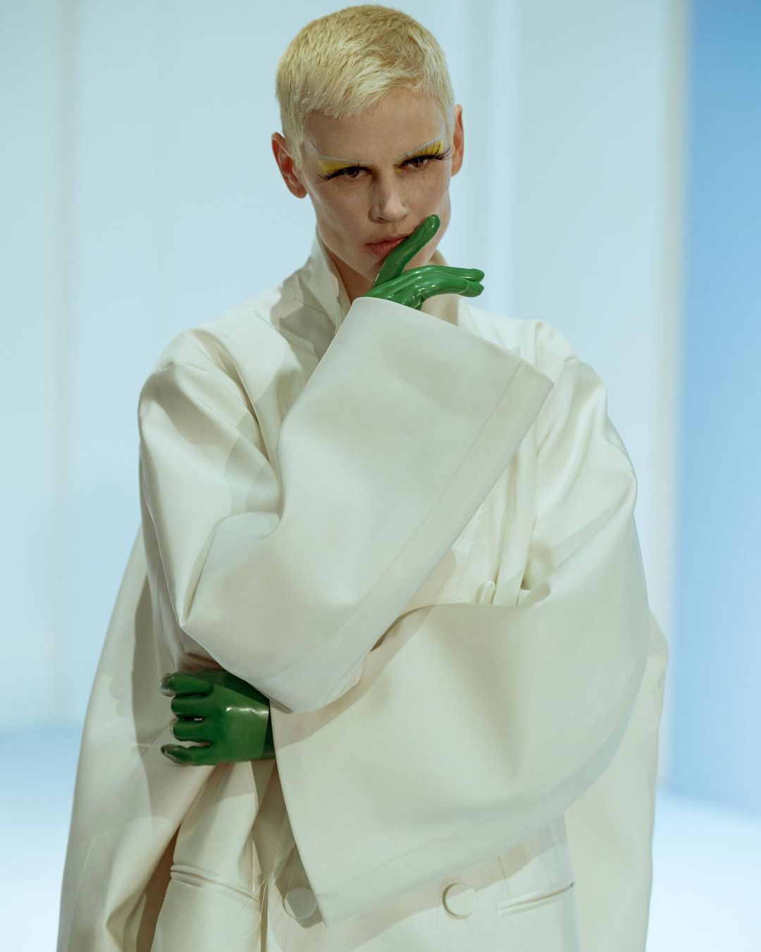 HAIDER ACKERMANN’S JEAN PAUL GAULTIER WAS AN ODE TO OLD COUTURE