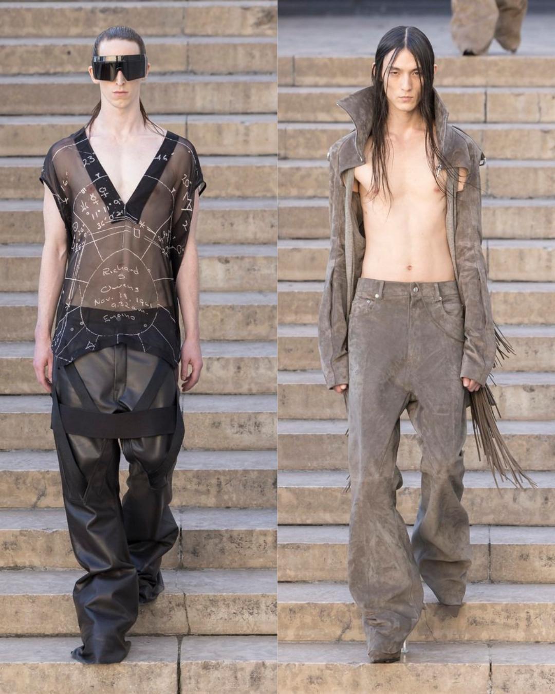 Rick Owens went for a swim in the temple of love for SS26