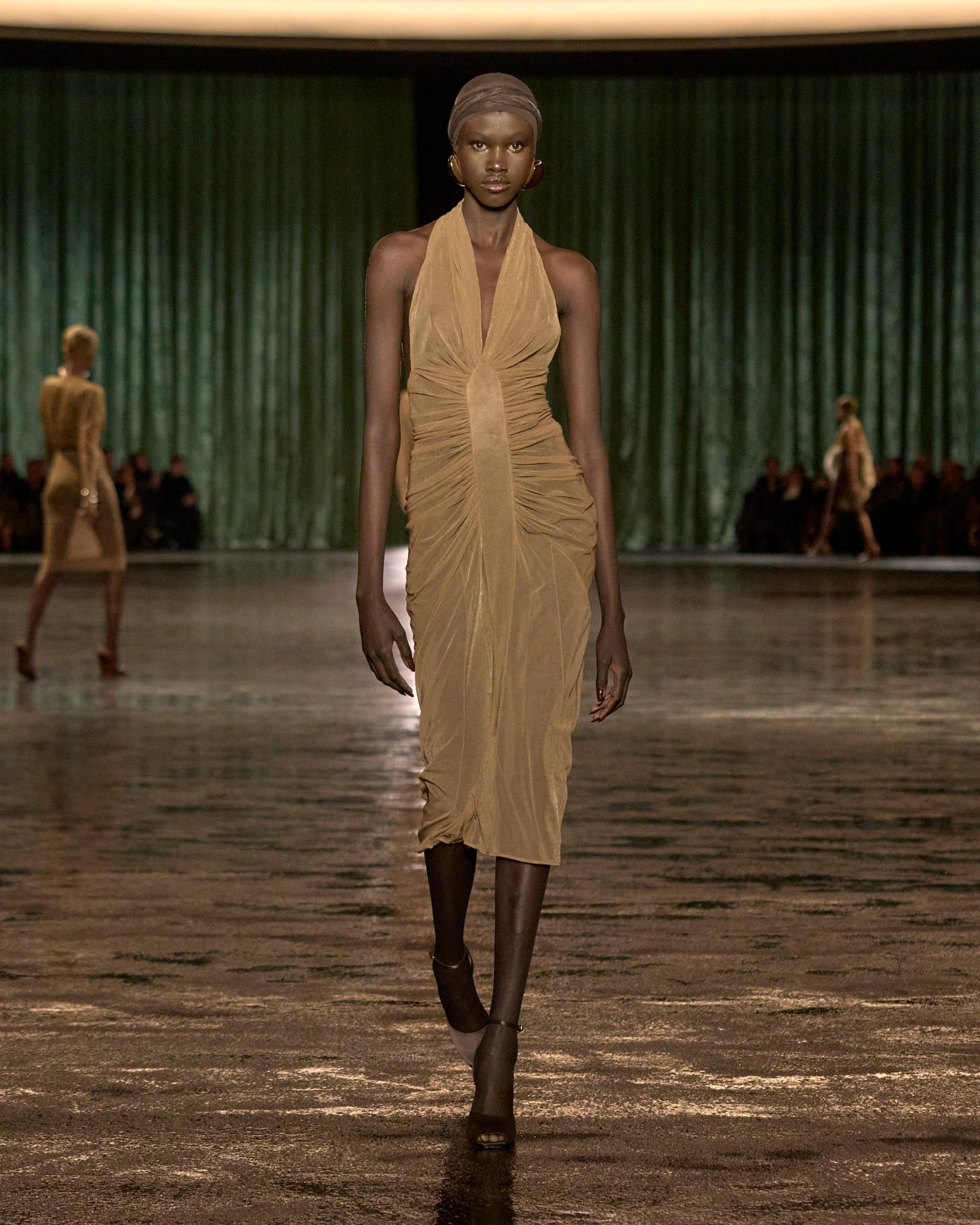What do you get when you mix nudity with a Succession type beat? The Saint Laurent FW24 show