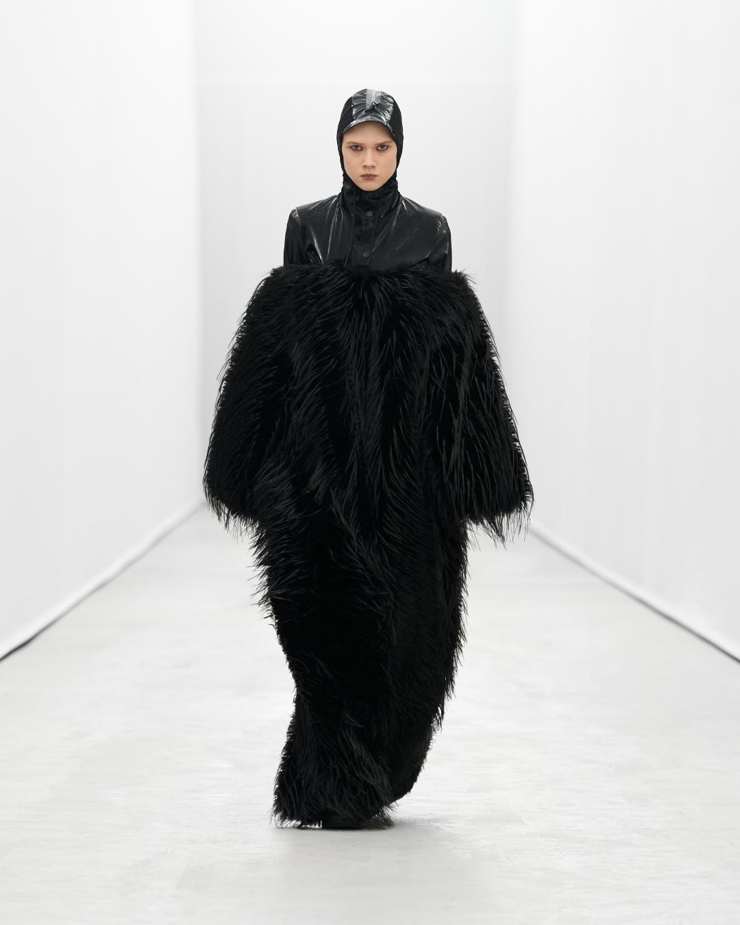 Rains threw a runway show at their new office
