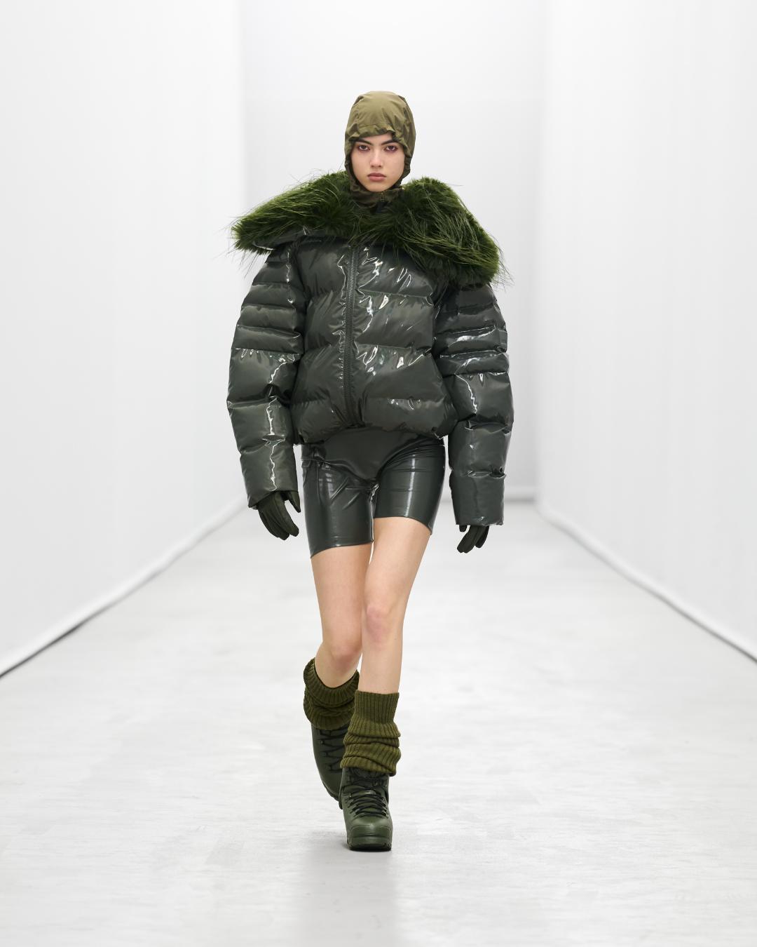 Rains threw a runway show at their new office