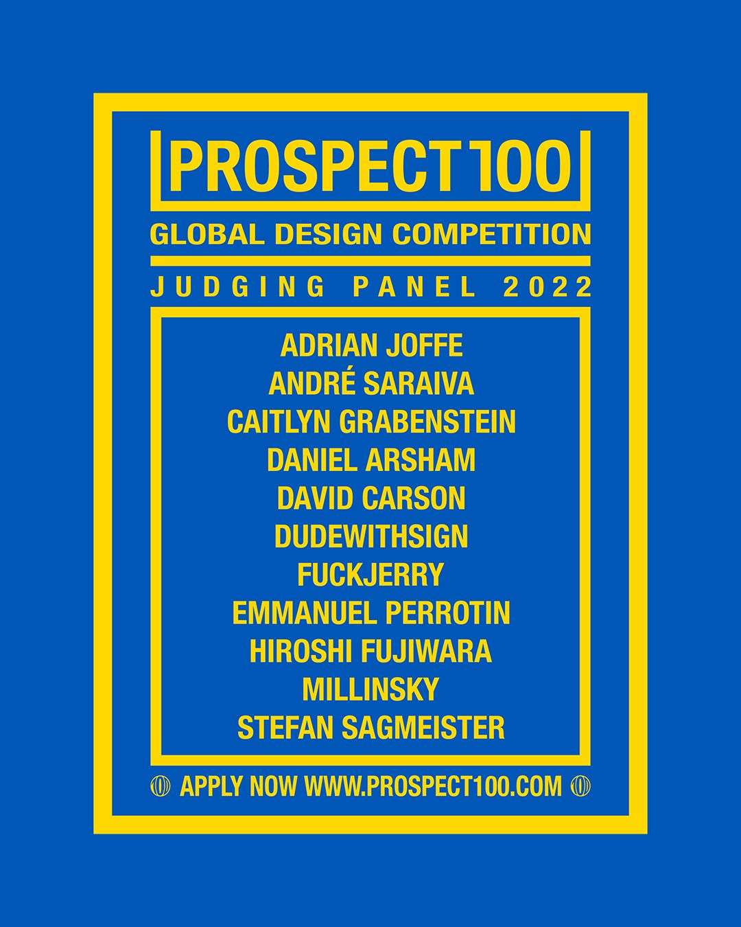 CALLING ALL DESIGNERS: THE NEXT PROSPECT100 COMPETITION HAS LANDED