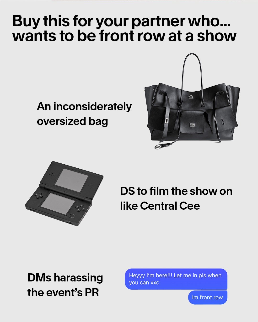 Xmas gifts to cop for your partner who...: a gift guide