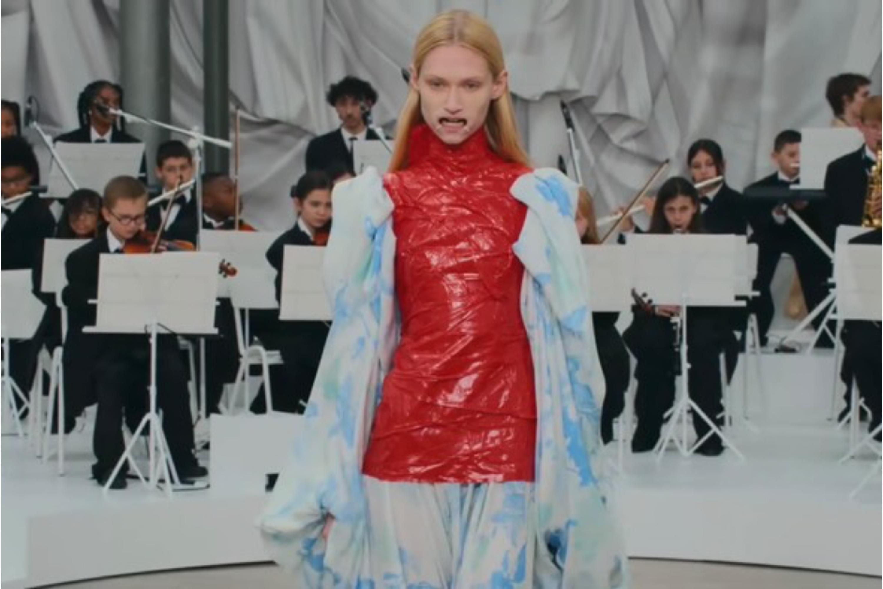 Glenn Martens got a kids orchestra to perform at the Maison Margiela SS26 show