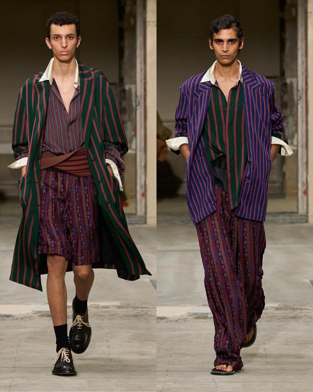 Dries Van Noten SS26 mixed opulence with casual