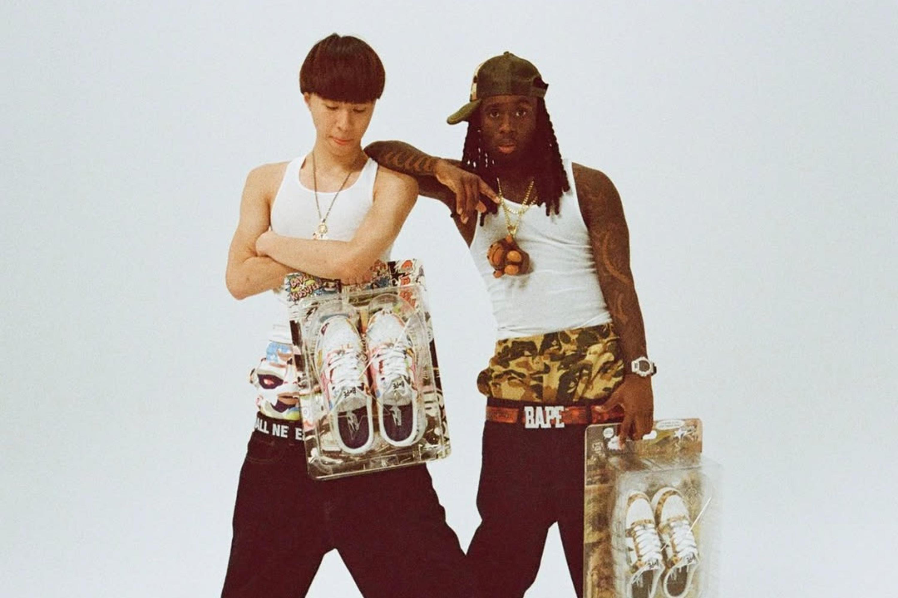 Kai Cenat and RayAsianBoy are in the new campaign for BAPE by KidSuper