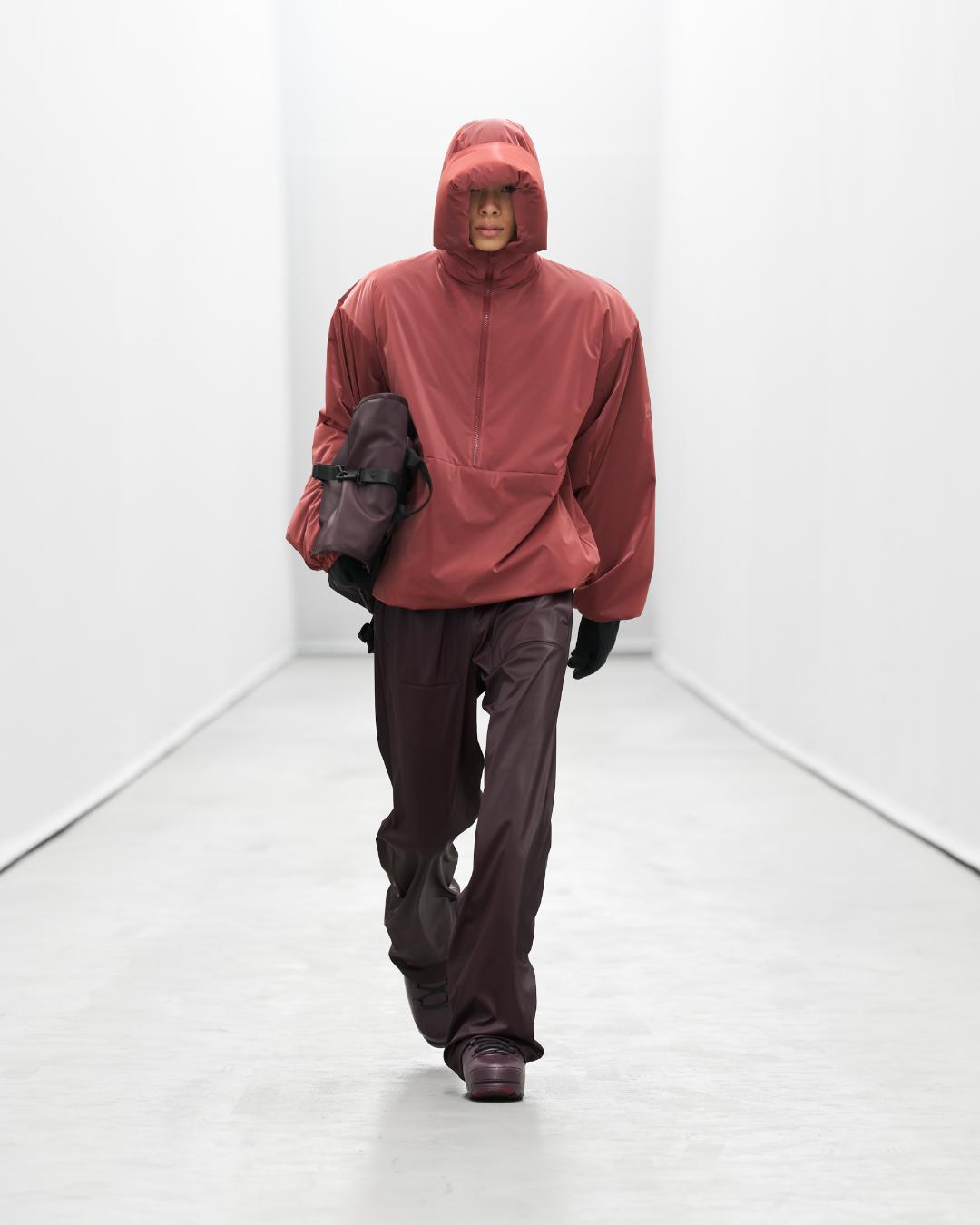 Rains threw a runway show at their new office