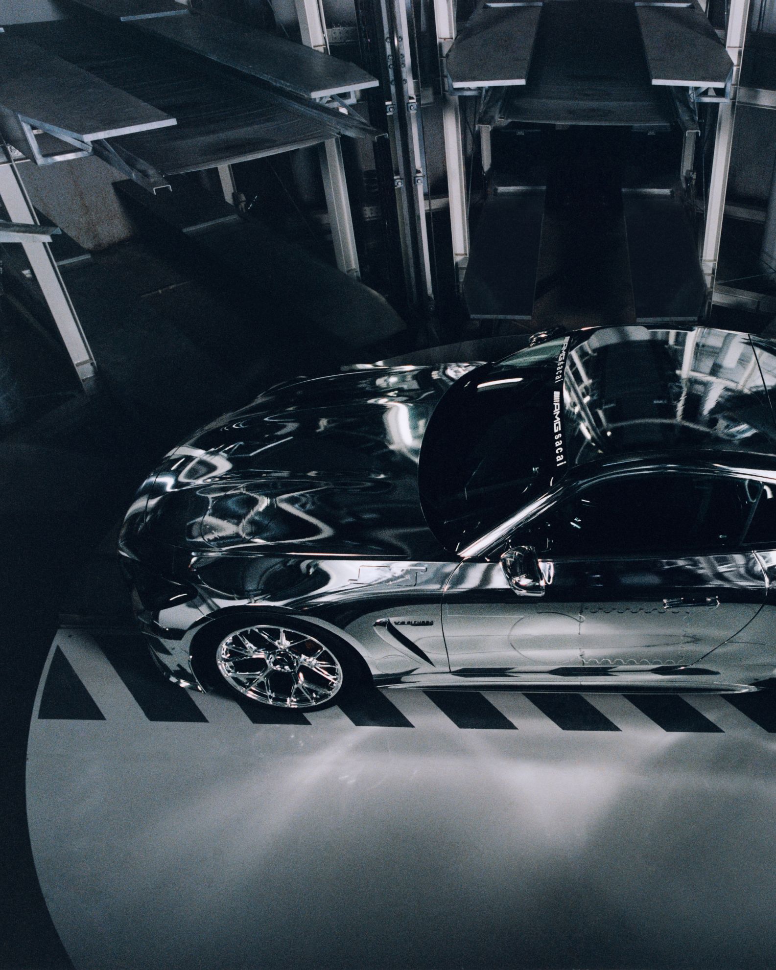 sacai is revving things up with Mercedes-AMG