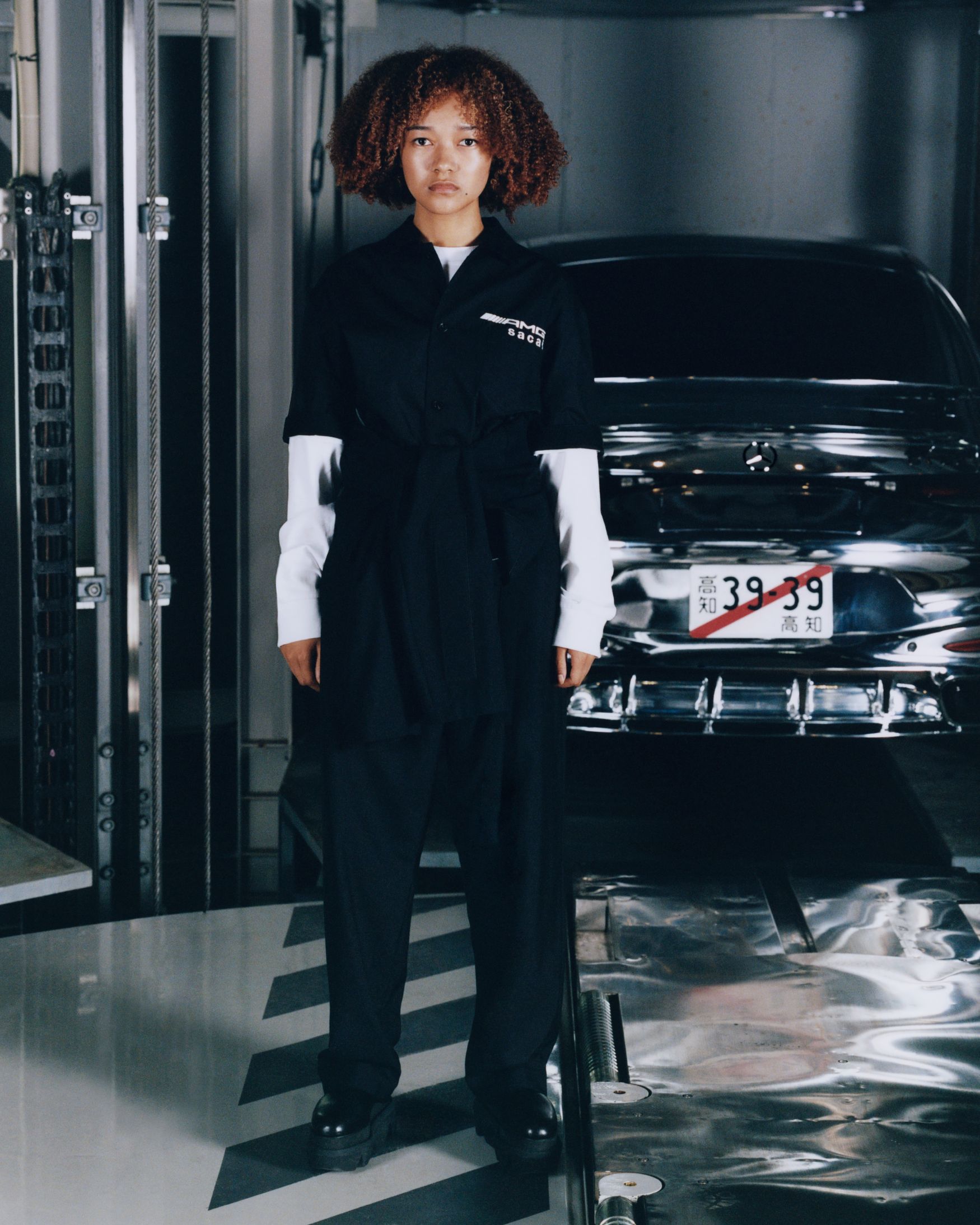 sacai is revving things up with Mercedes-AMG