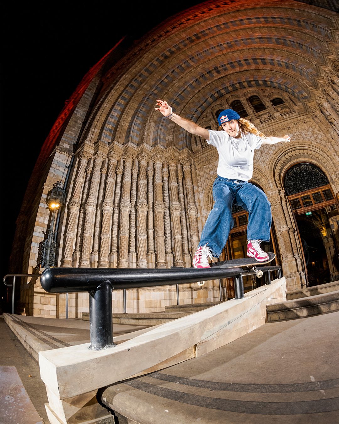 LORE BRUGGEMAN ON SKATING IN THE NATURAL HISTORY MUSEUM WITH RED BULL