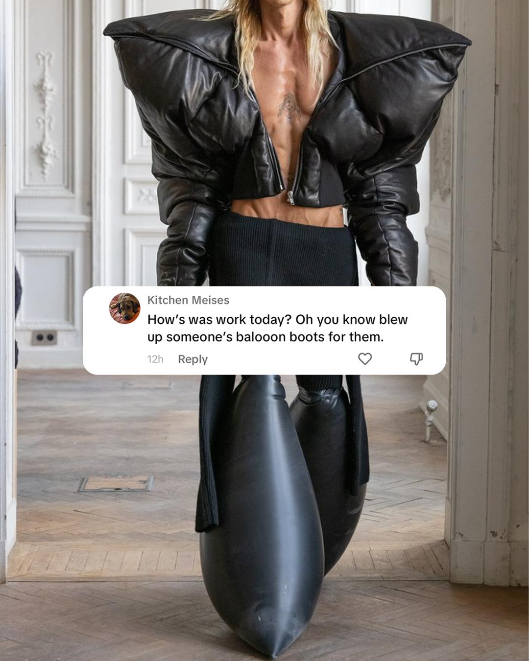 Culted Community Talks: Rick Owens Blow up boots