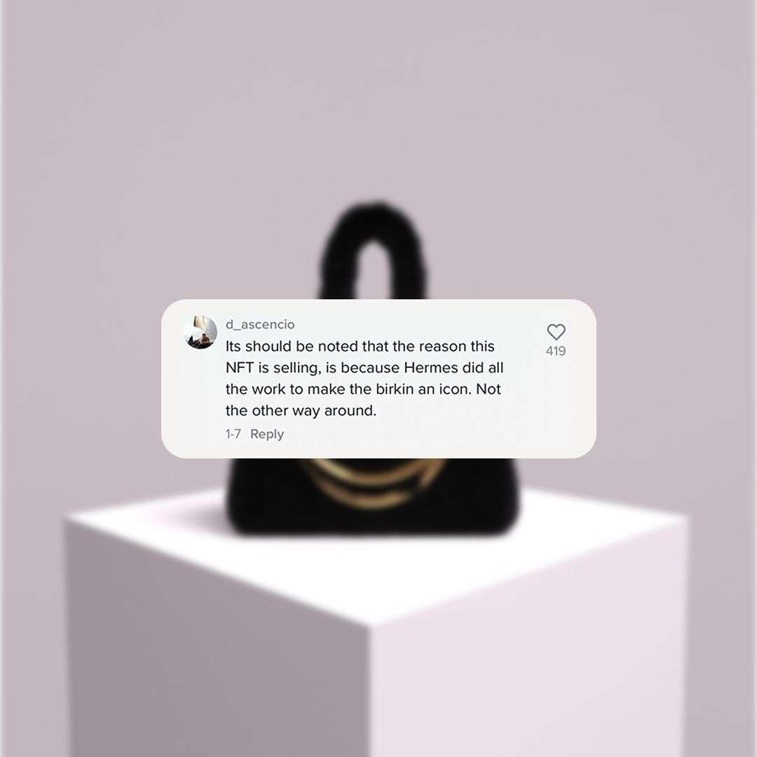 THE CULTED COMMUNITY WEIGHS IN ON THE ONGOING METABIRKIN & HERMÈS DRAMA