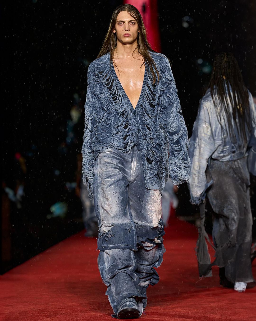 Glenn Martens’ Diesel SS24 show rewrote the runway rulebook