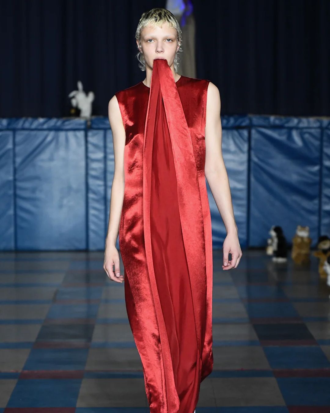 Gyrating plush toys and party-proof womenswear: PUPPETS AND PUPPETS SS24