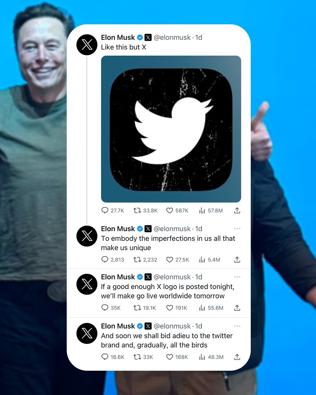 Elon Musk, why would you drop Twitter to get back with your X?