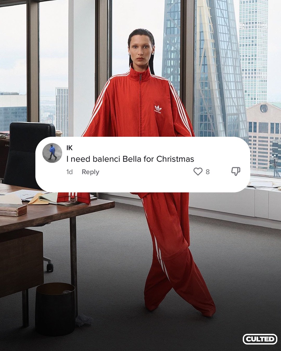 CULTED COMMUNITY TALKS: BALENCIAGA X ADIDAS ENLISTS BELLA HADID