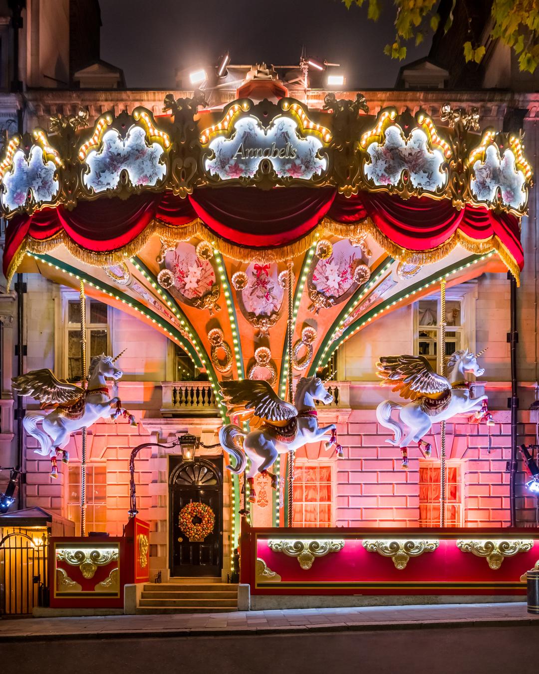 Annabel’s reveals its Holiday 2023 facade