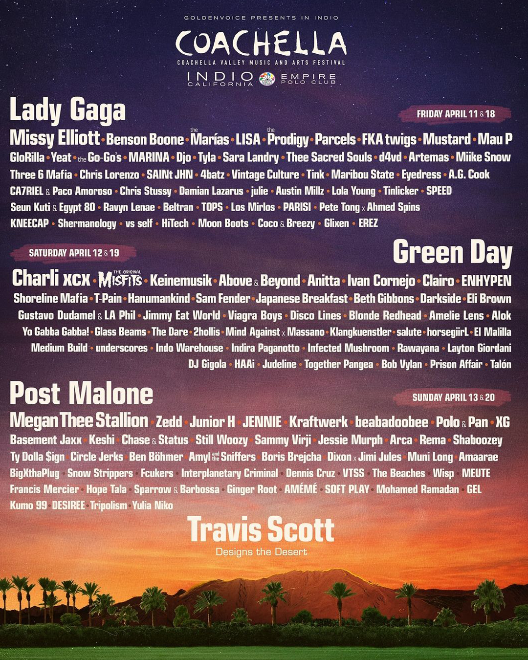 Travis Scott is taking over Coachella 2025
