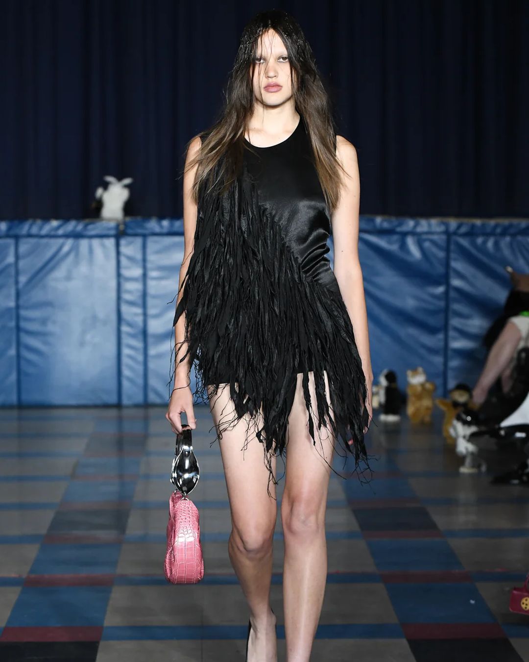 Gyrating plush toys and party-proof womenswear: PUPPETS AND PUPPETS SS24