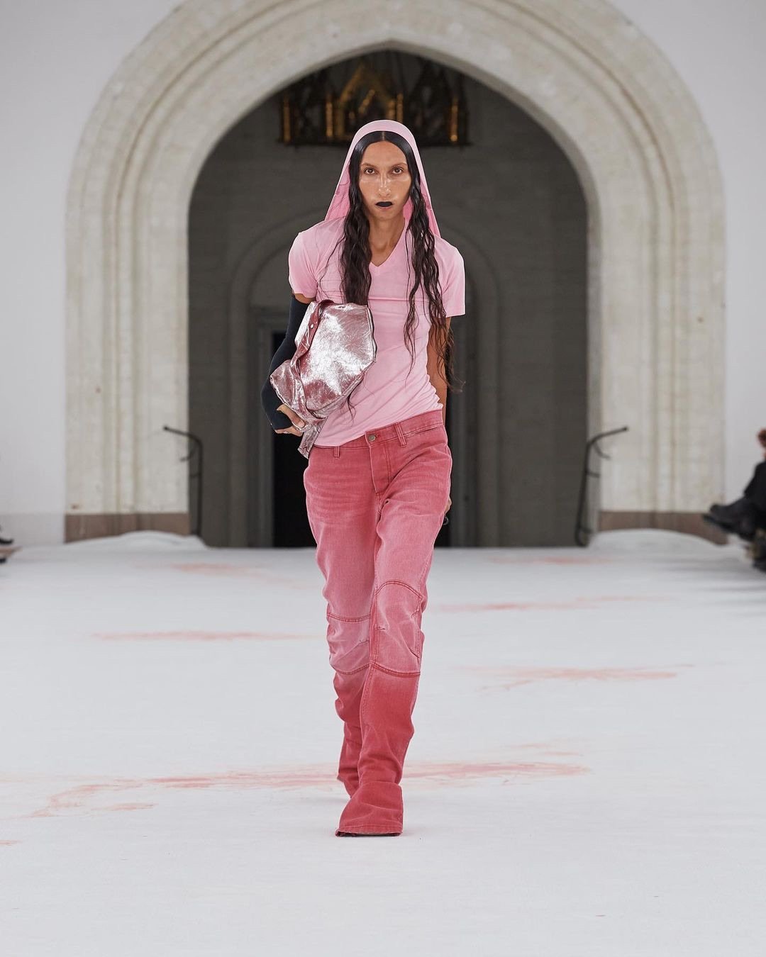 Mouthguards, nose strips & blood spatters: what went down at the P.L.N. SS24 show