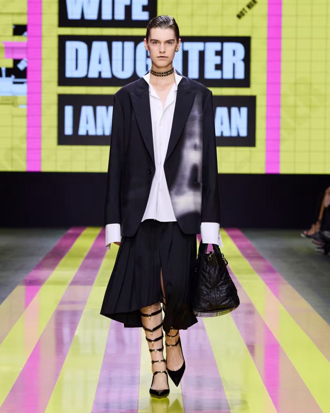 Maria Grazia Chiuri’s Dior turned the runway into a political rally for SS24