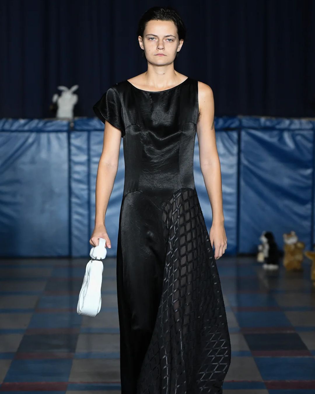 Gyrating plush toys and party-proof womenswear: PUPPETS AND PUPPETS SS24