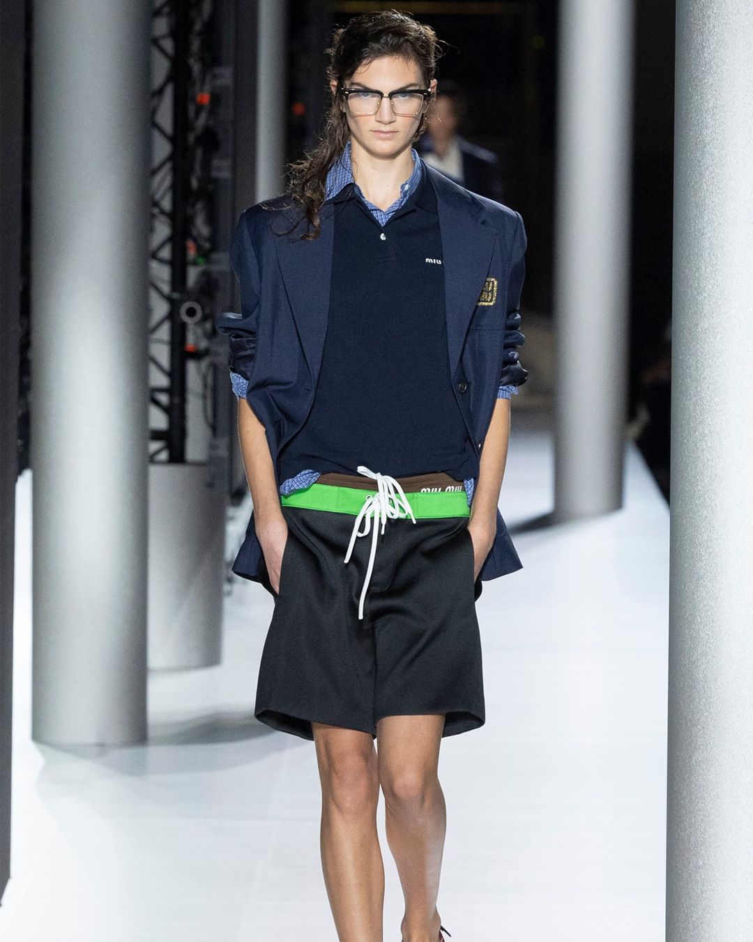 Miu Miu clocked off work and got caught in the rain for SS24