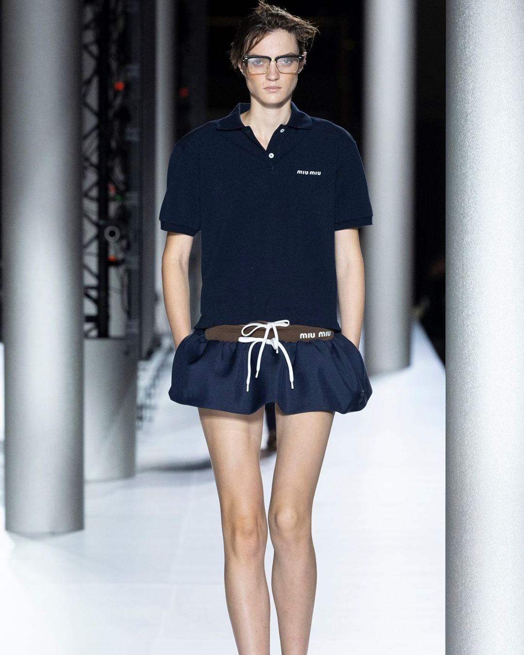 Miu Miu clocked off work and got caught in the rain for SS24