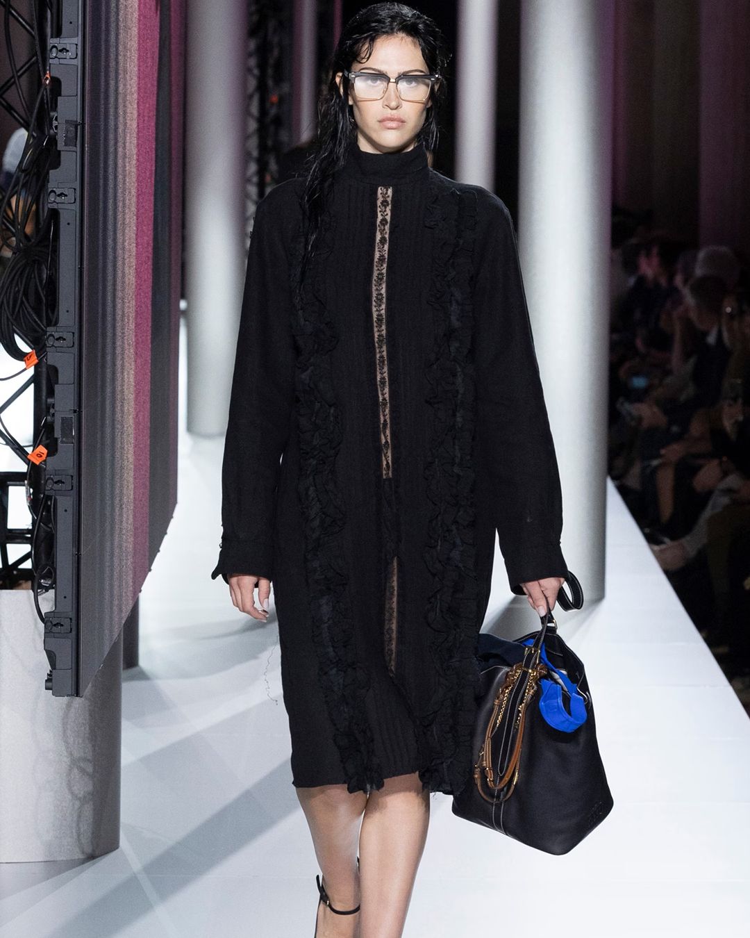 Miu Miu clocked off work and got caught in the rain for SS24