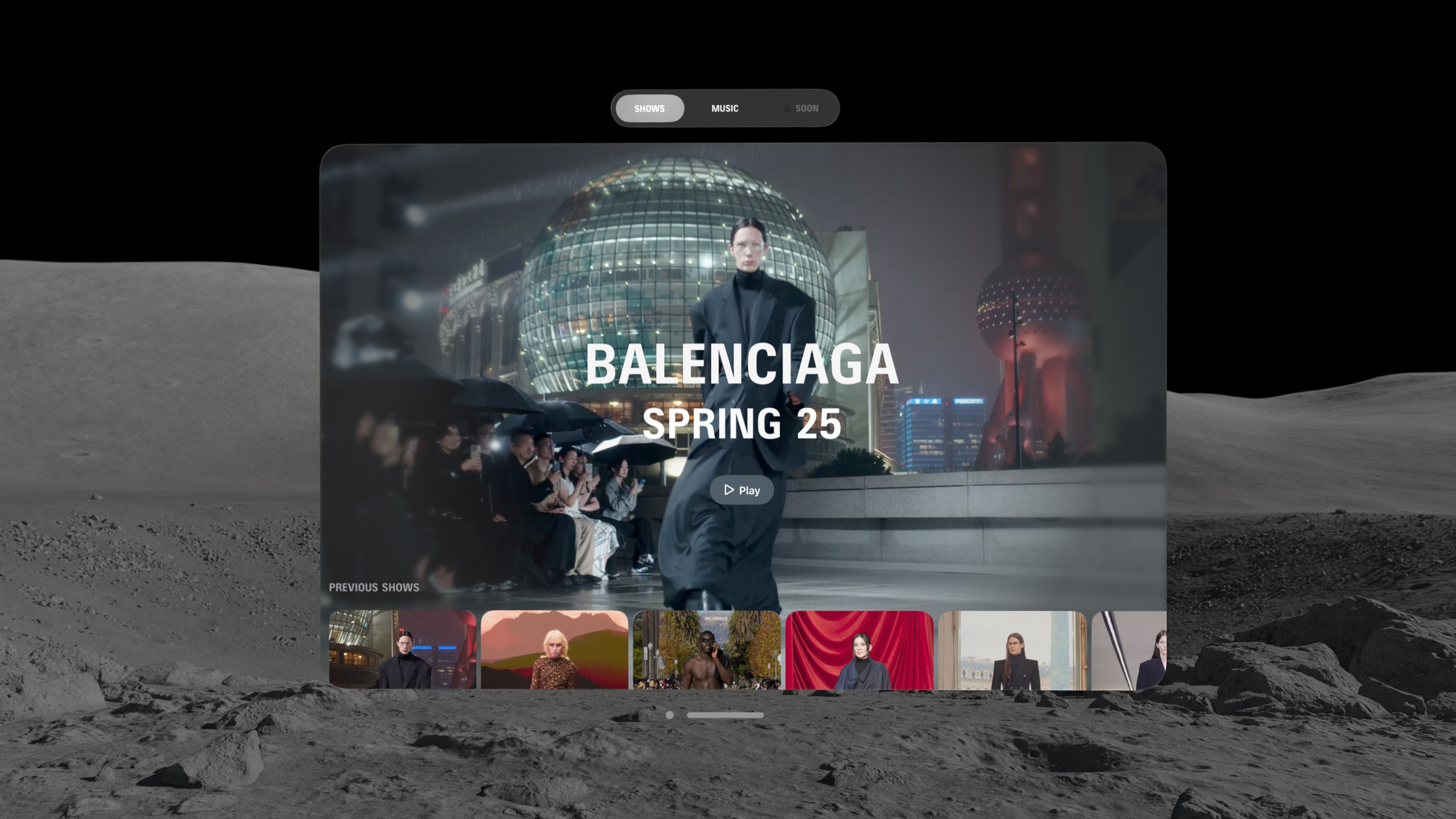 We took the new Balenciaga Apple Vision Pro app for a spin in Paris
