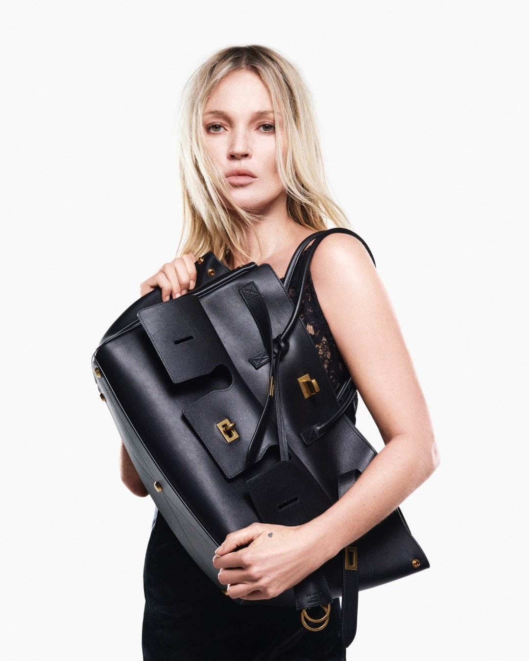 Kate Moss, Juyeon, and Kit Butler star in Balenciaga’s new Bel Air Bag campaign