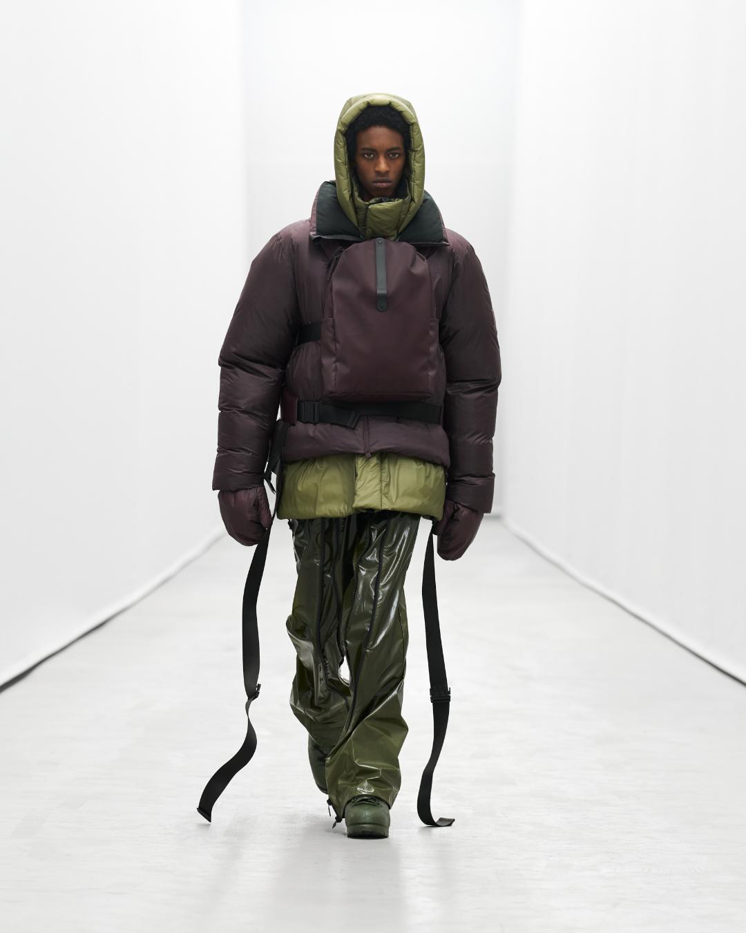 Rains threw a runway show at their new office