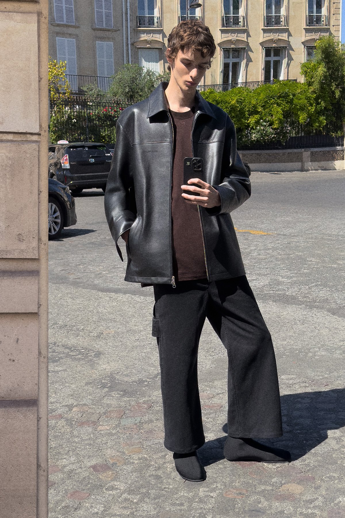 Mirror selfies, that’s the whole Courréges Pre-SS26 campaign