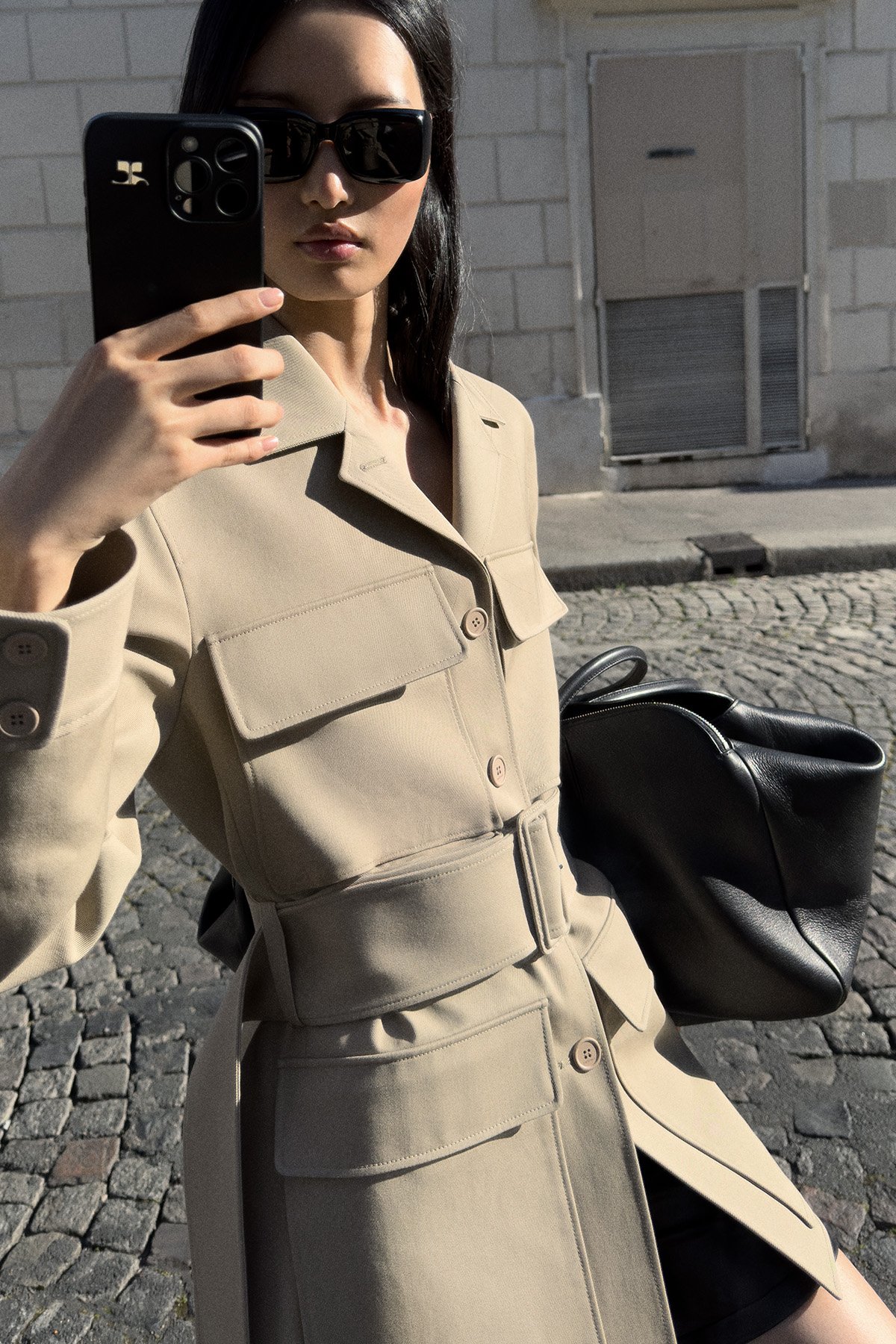 Mirror selfies, that’s the whole Courréges Pre-SS26 campaign