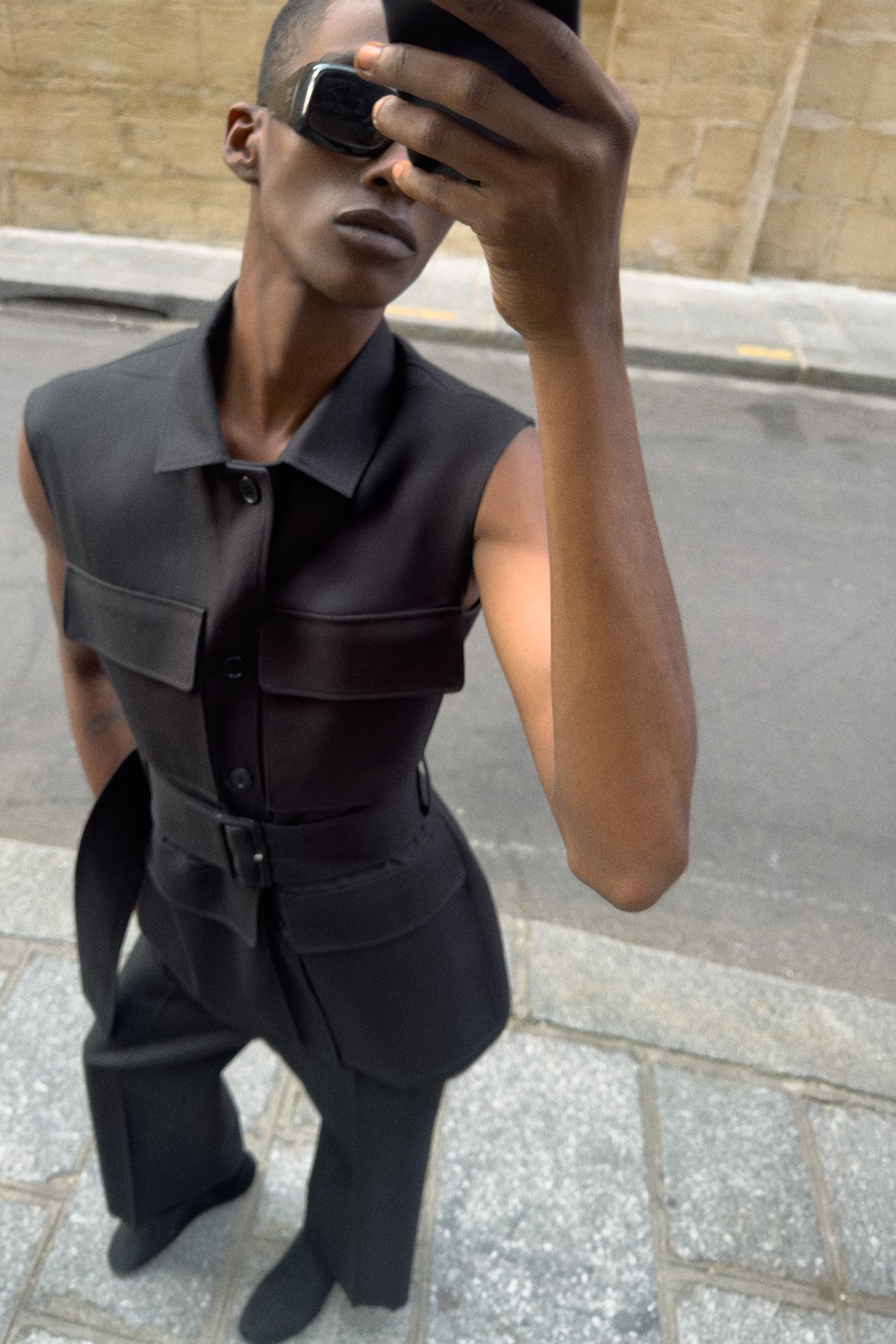 Mirror selfies, that’s the whole Courréges Pre-SS26 campaign