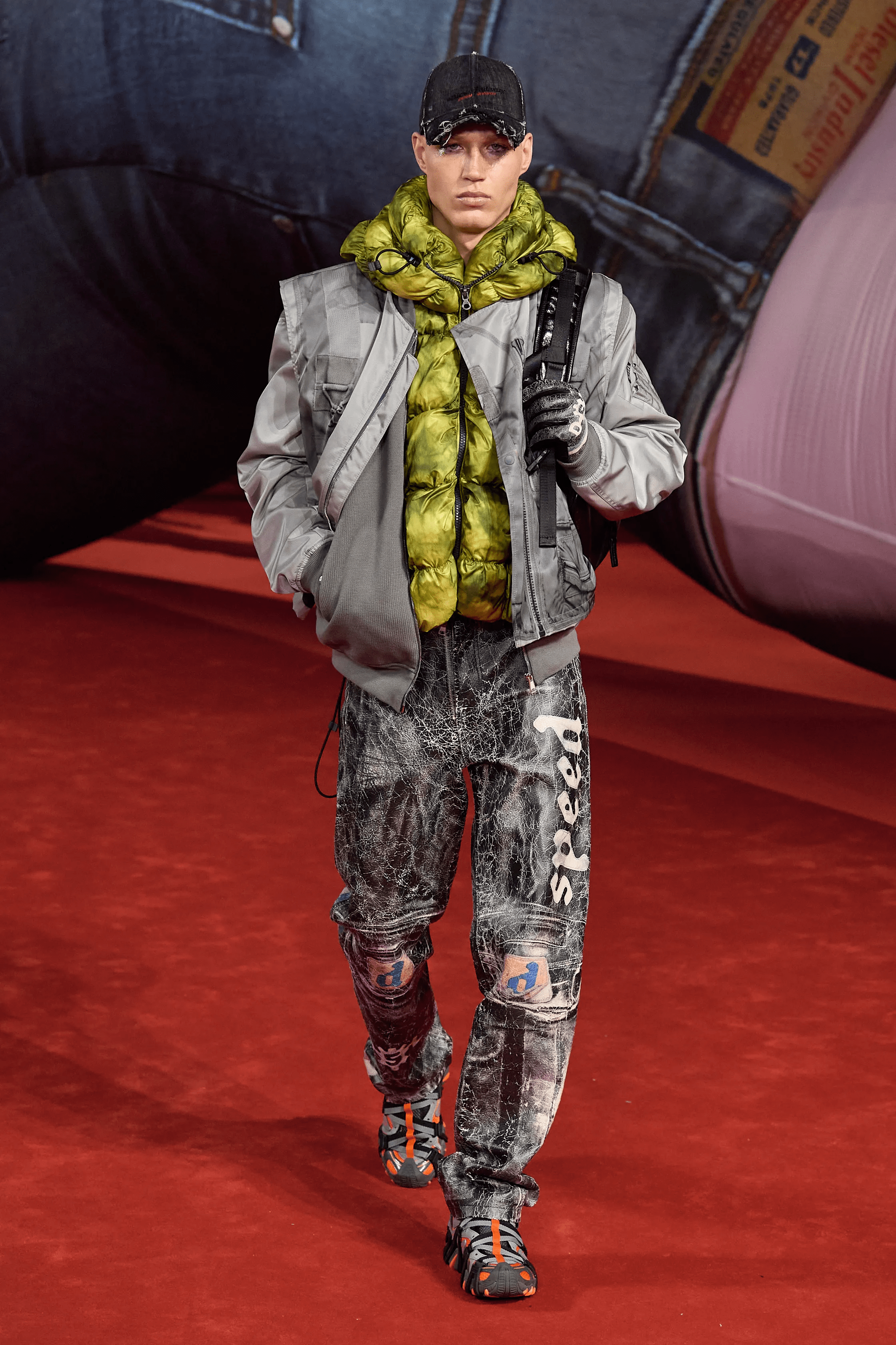 PUT THAT PEDAL TO THE METAL: DIESEL'S MILAN AW22 COLLECTION WAS A REVVED UP DENIM DEDICATION