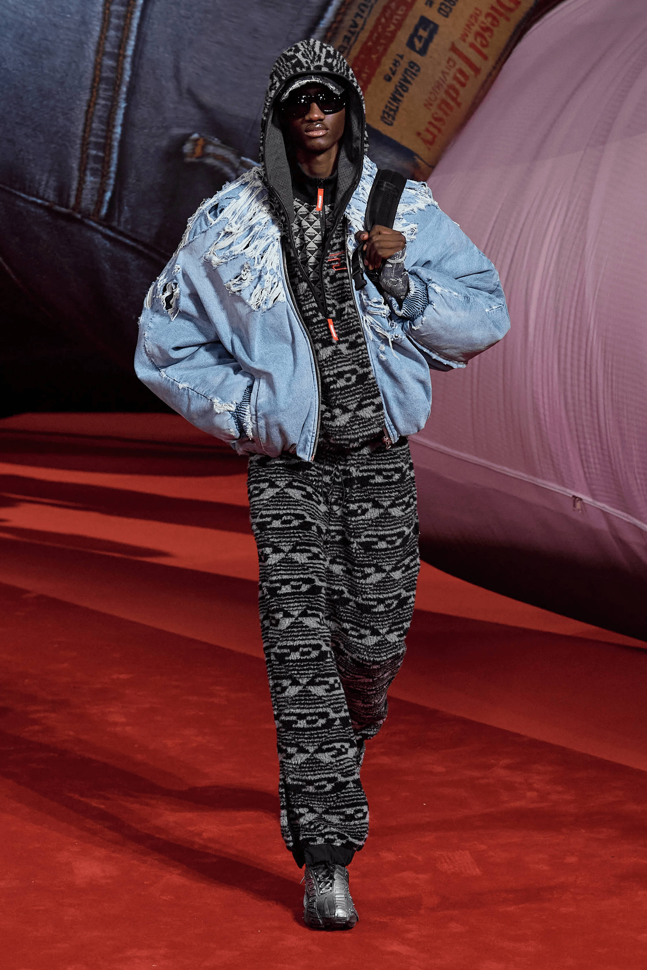 PUT THAT PEDAL TO THE METAL: DIESEL'S MILAN AW22 COLLECTION WAS A REVVED UP DENIM DEDICATION