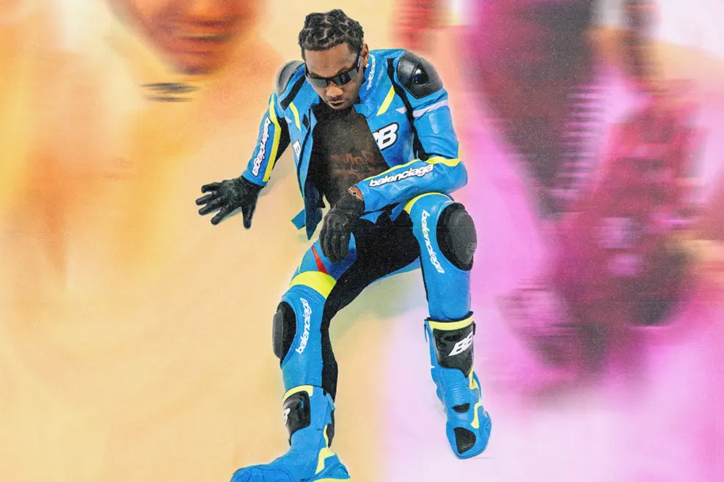 STEAL THEIR STYLE: OFFSET, BELLA HADID, AND MONEYBAGG YO ARE DRIPPING IN BALENCIAGA FOR THE 'CODE' MUSIC VIDEO￼