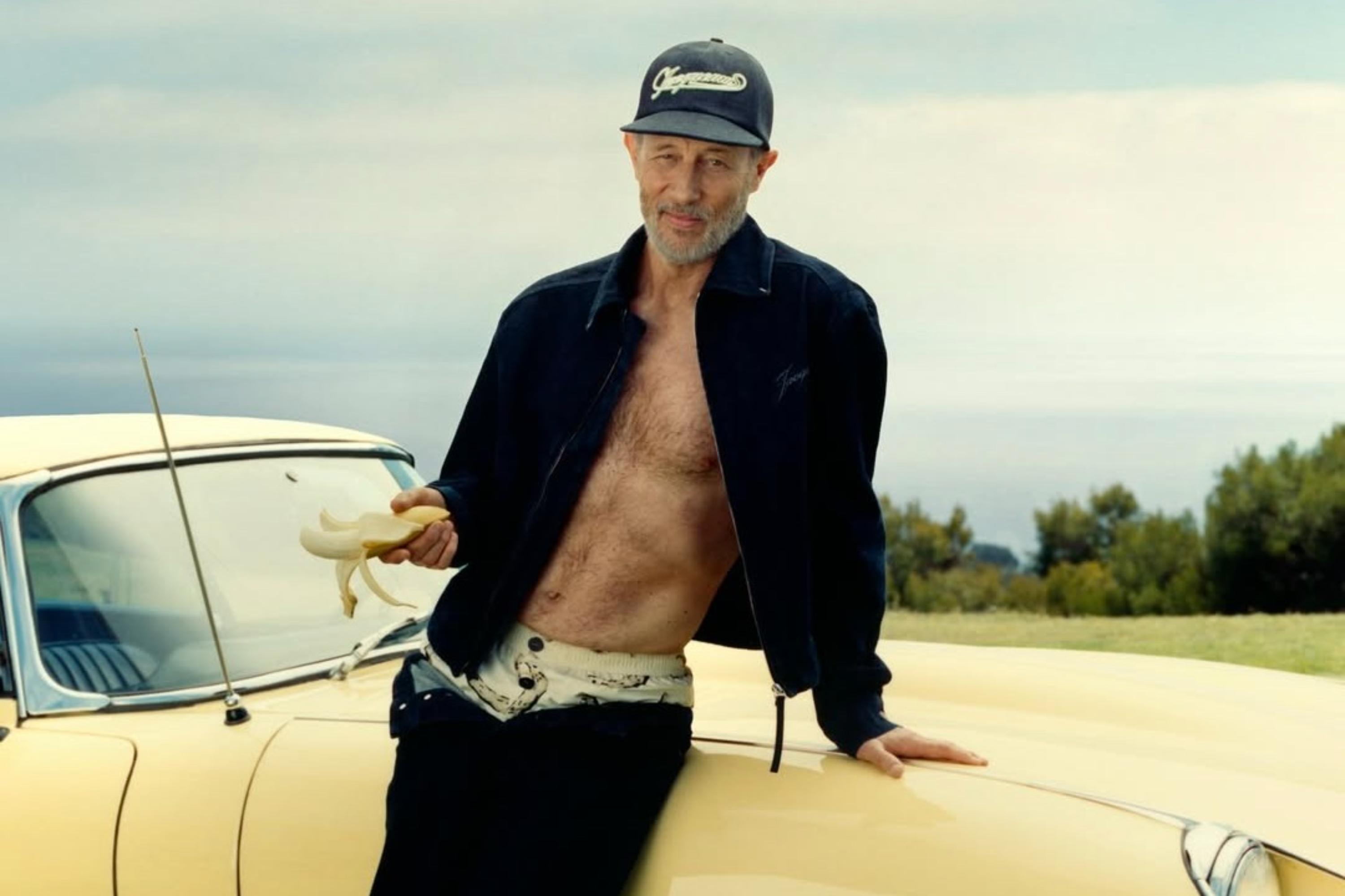White Lotus’s Greg (aka Jon Gries) grabs a banana for new Jacquemus campaign