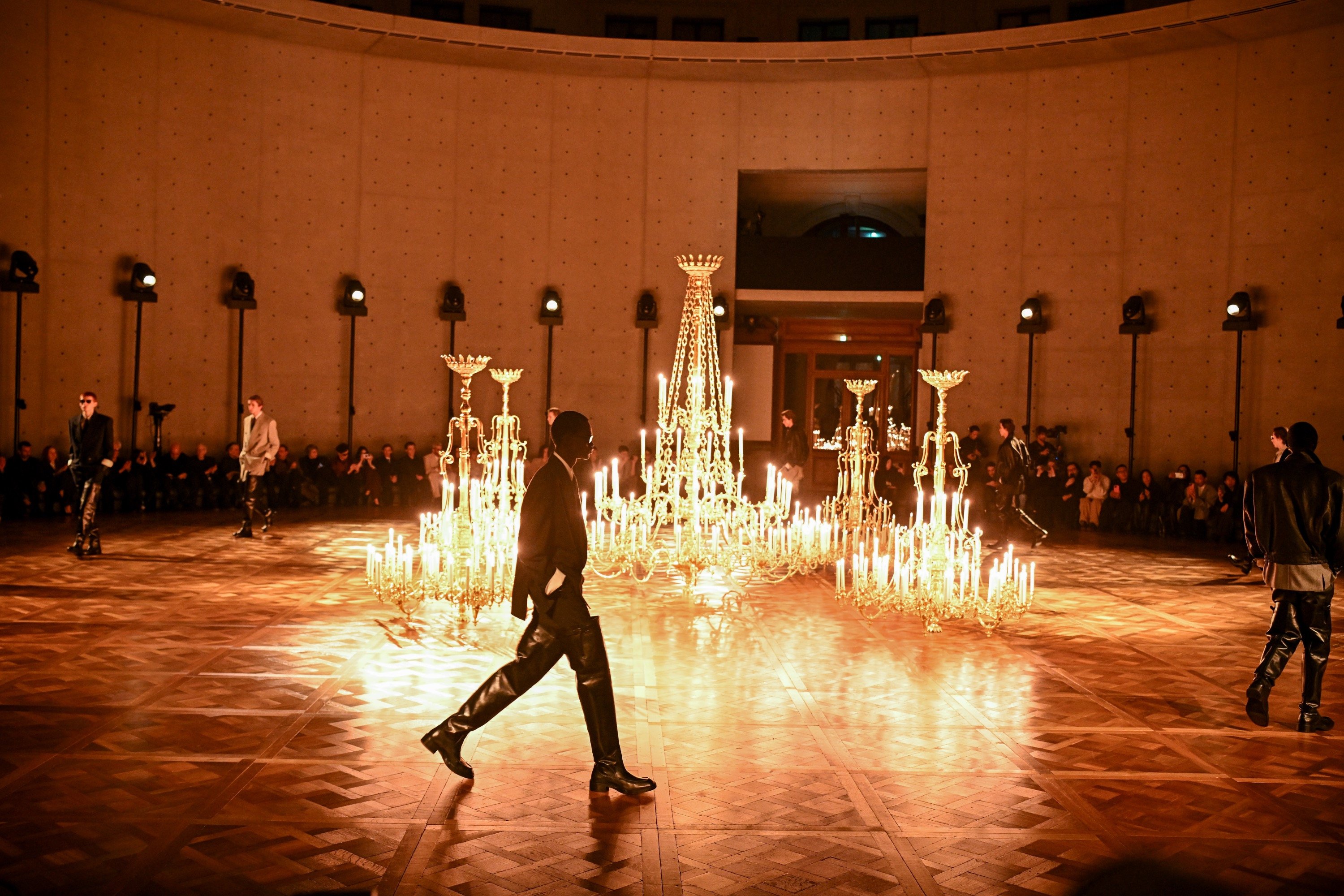 Saint Laurent was suited and booted for FW25
