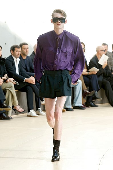 Saint Laurent kept that tie tucked for SS26