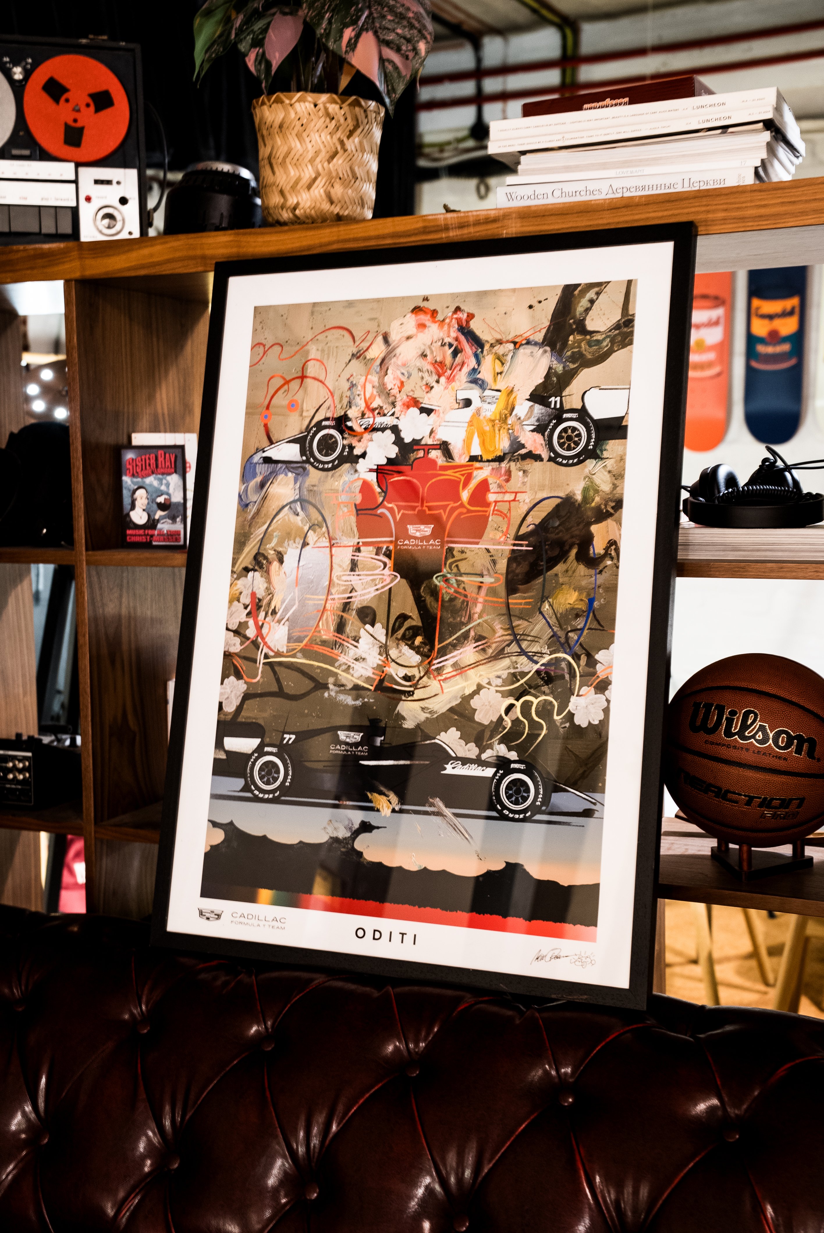 I need this Cadillac F1 Team x Nori Okawato painting in my house