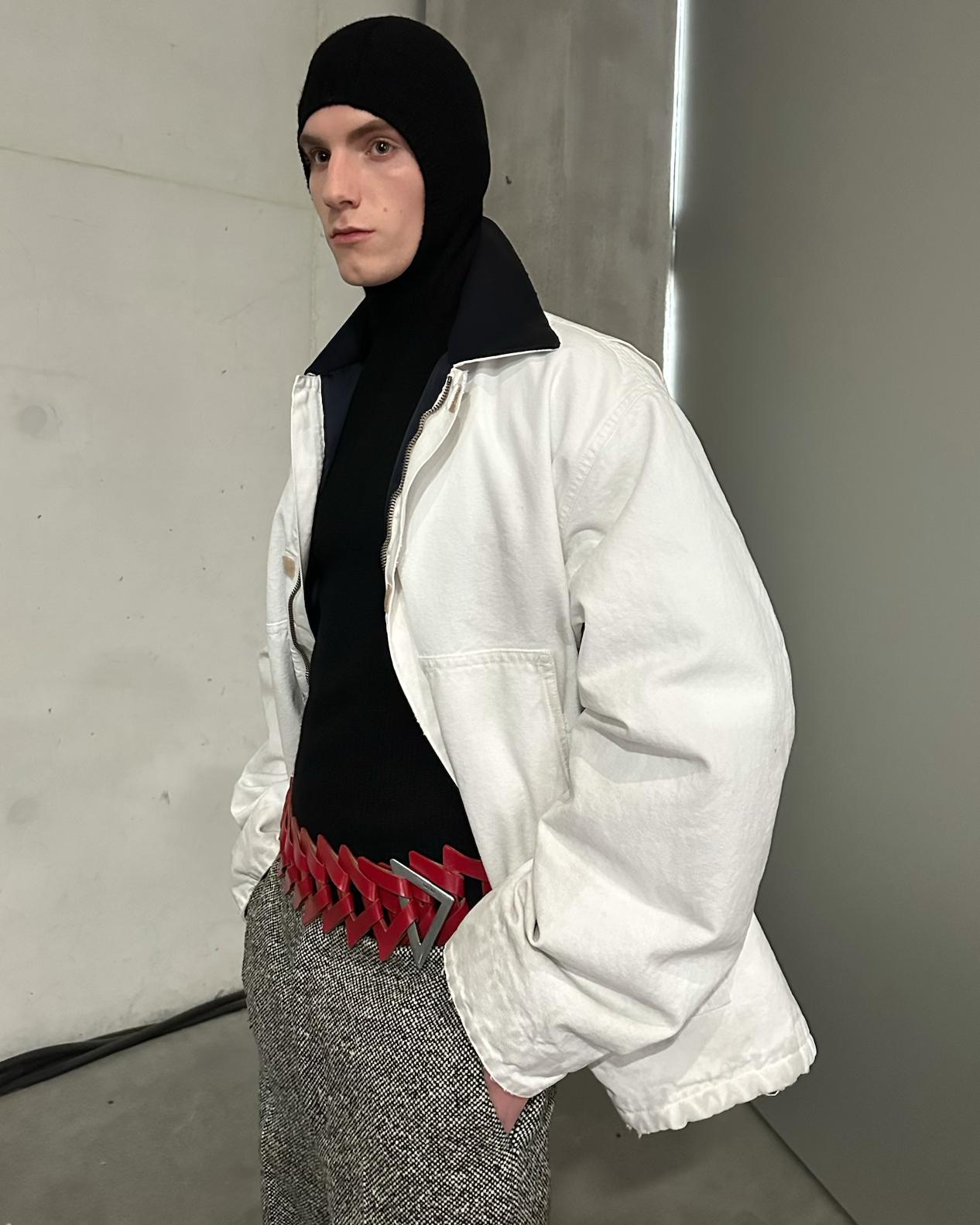 Key pieces from Prada’s Fall/Winter 2024 collection: swim caps, smart ties & more