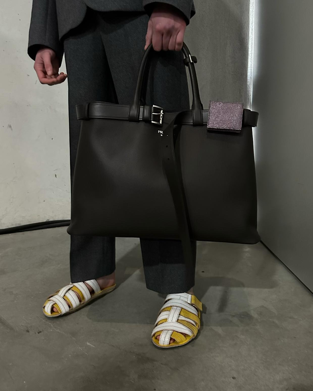 Key pieces from Prada’s Fall/Winter 2024 collection: swim caps, smart ties & more