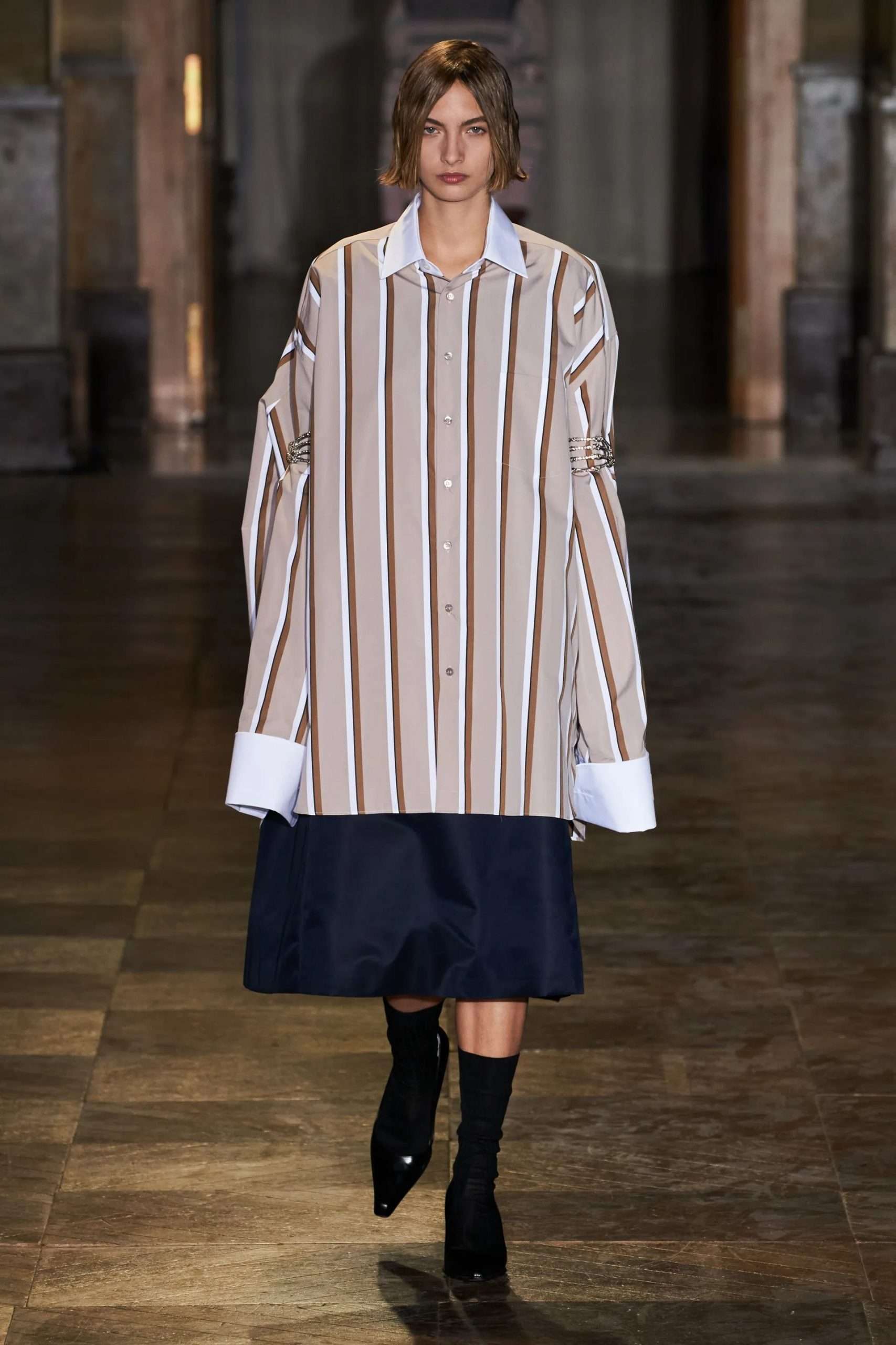 RAF SIMONS SS22: "UNIFORM ON A BOY, AND MORE COUTURE ON A GIRL"